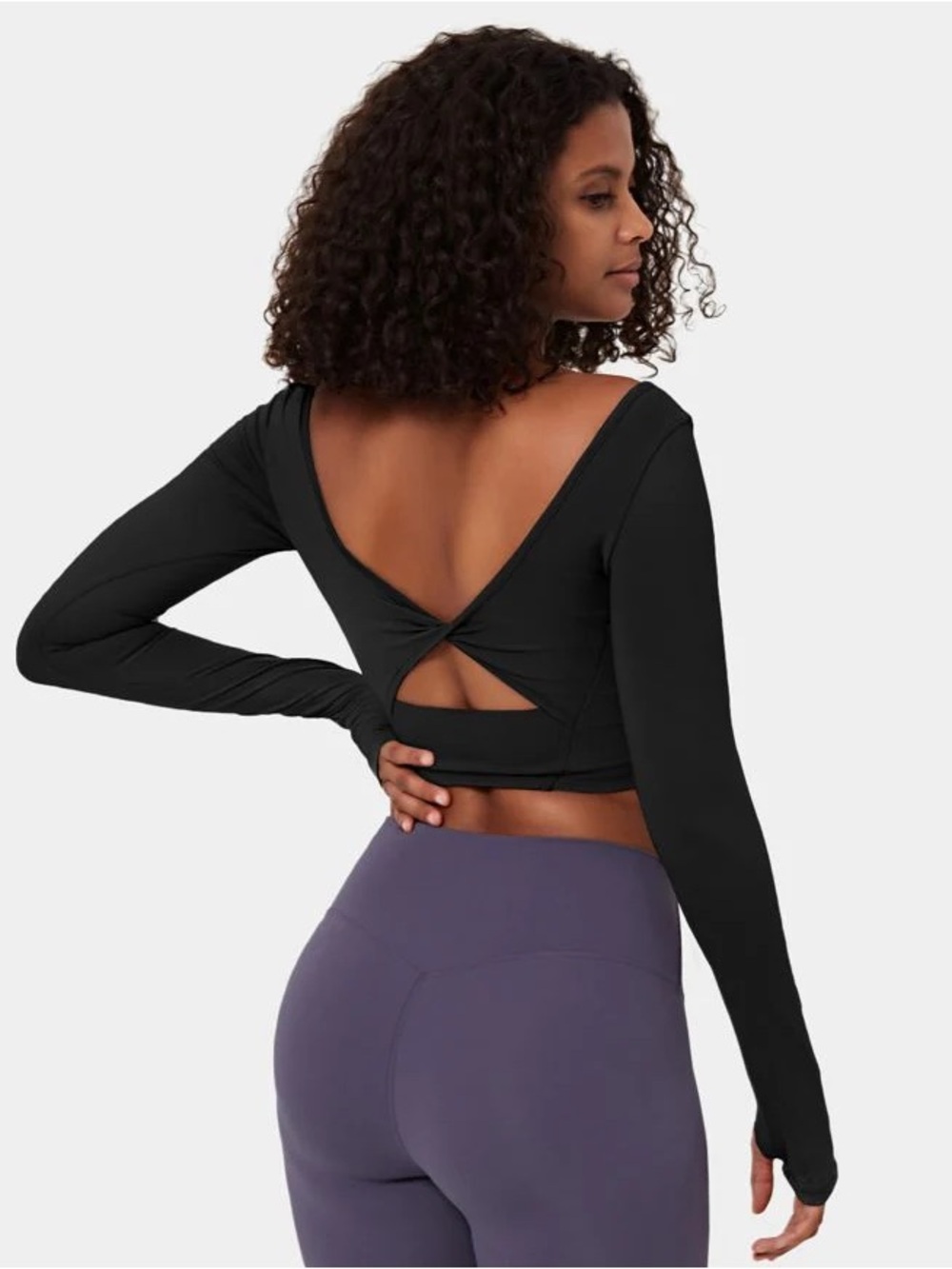 Halara SoftlyZero™ Airy Cut Out Cropped Cool Touch Yoga Sports Top-UPF50+ XL***